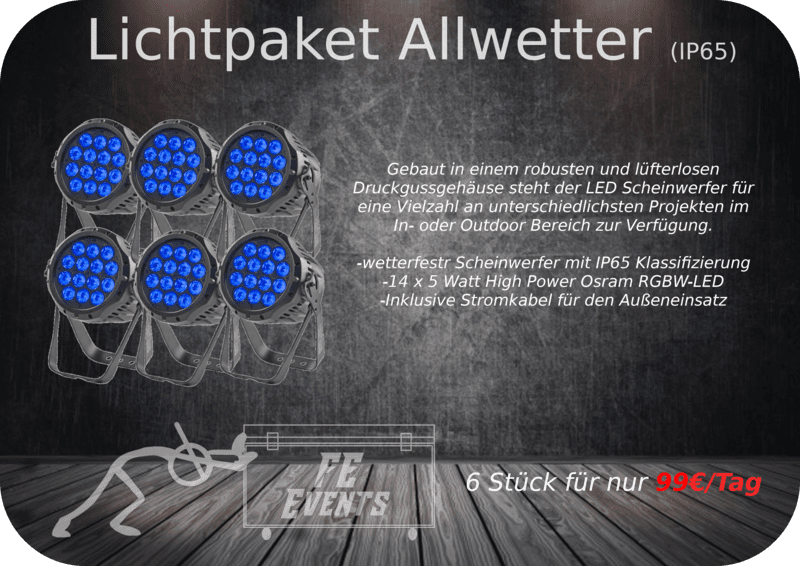 Lichtpaket Allwetter – Preise
