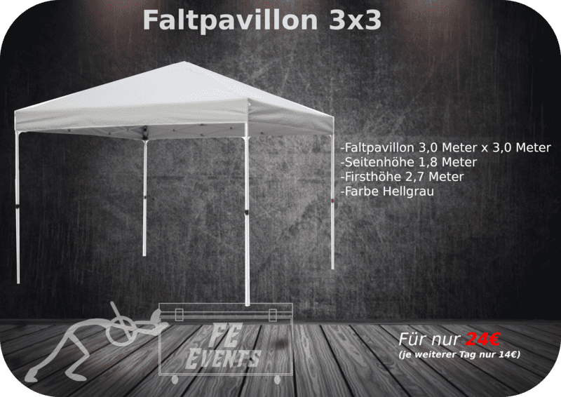 Faltpavillon Bild