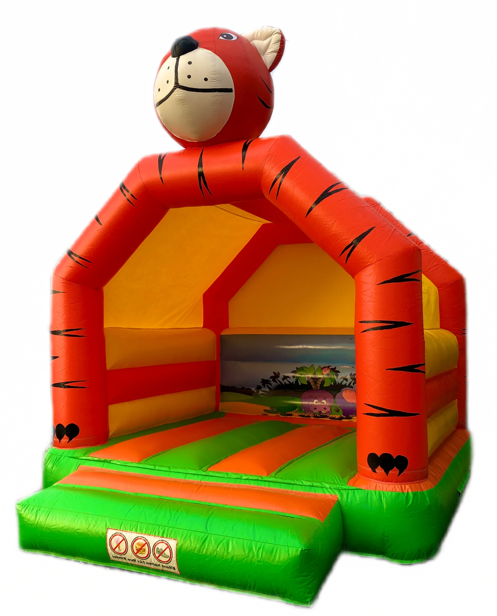 Hüpfburg Tiger für Kindergeburtstage