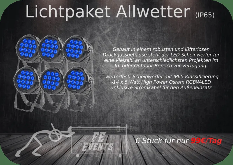 Lichtpaket Allwetter – Preise
