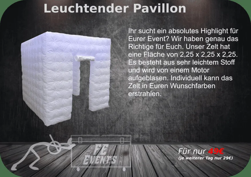 Leuchtender Pavillon Bild 1