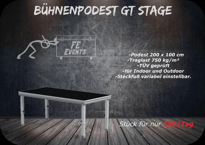 Bühnenpodeste mieten in Sinsheim