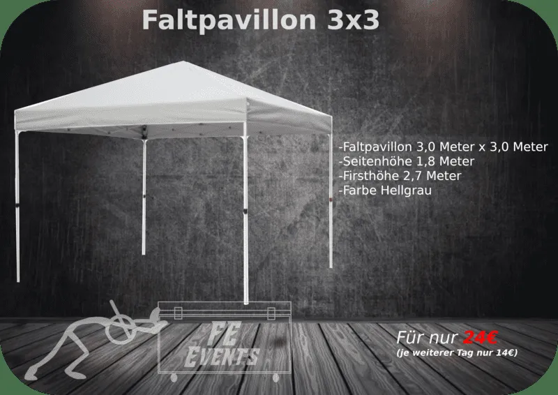 Faltpavillon Bild