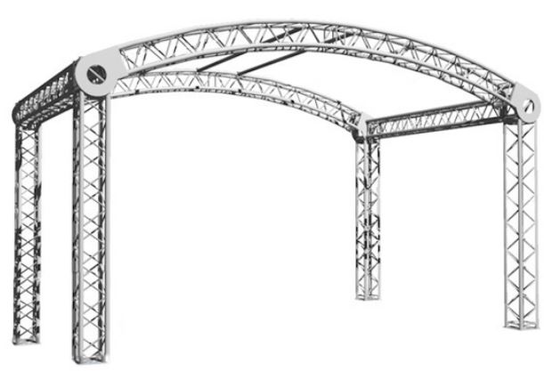 RD 4030 Varia Rundbogendach Bühnendach mieten