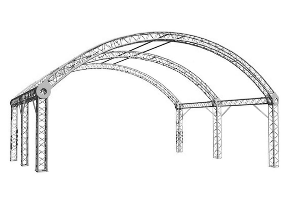 RD 8060 Varia Rundbogendach Bühnendach mieten